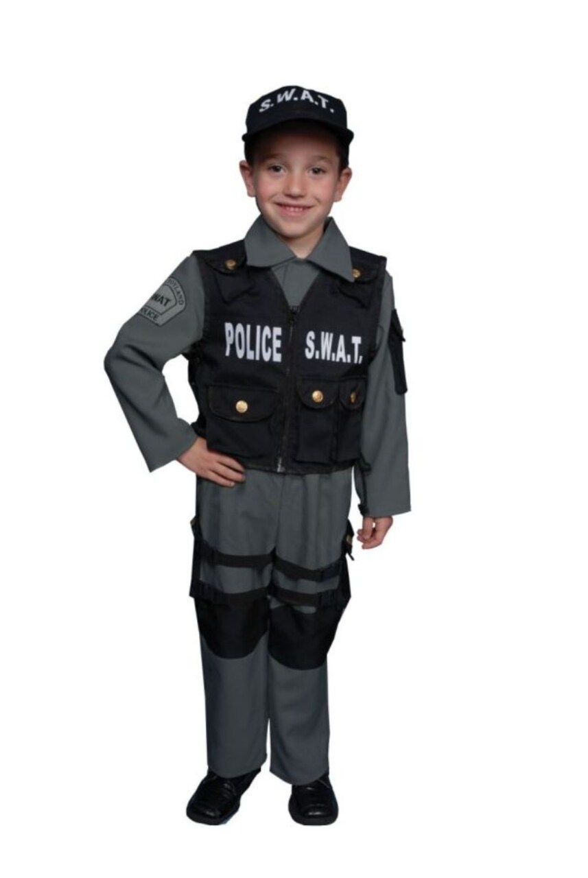 The Costume Center Gray and Black S.W.A.T Boy Child Halloween